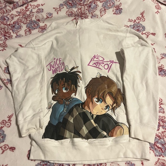 JUICE WRLD AND KID LAROI HOODIE - Picture 1 of 8
